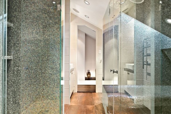 modern design mosaic tiles glass wall