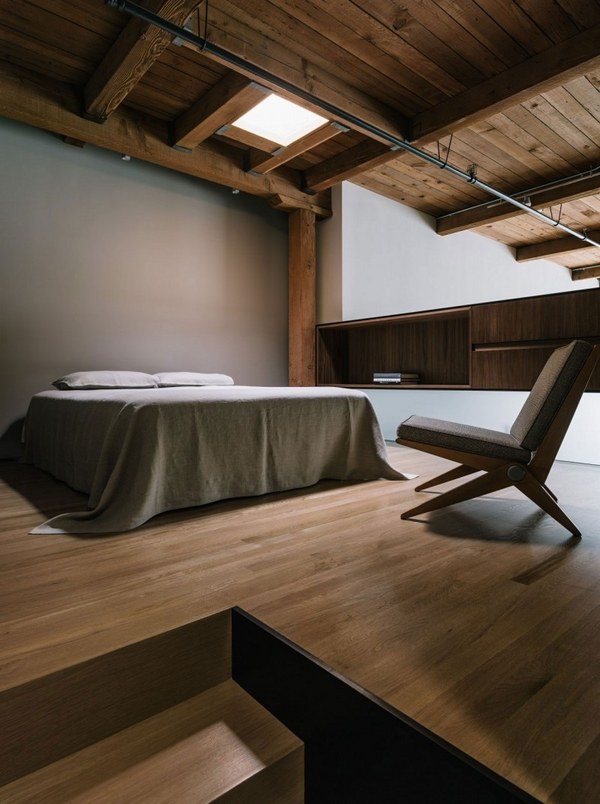 interior skylights gray wall 