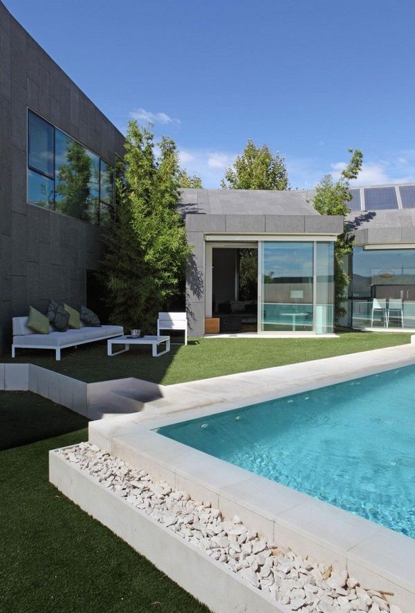 contemporary landscape design garden pool House C