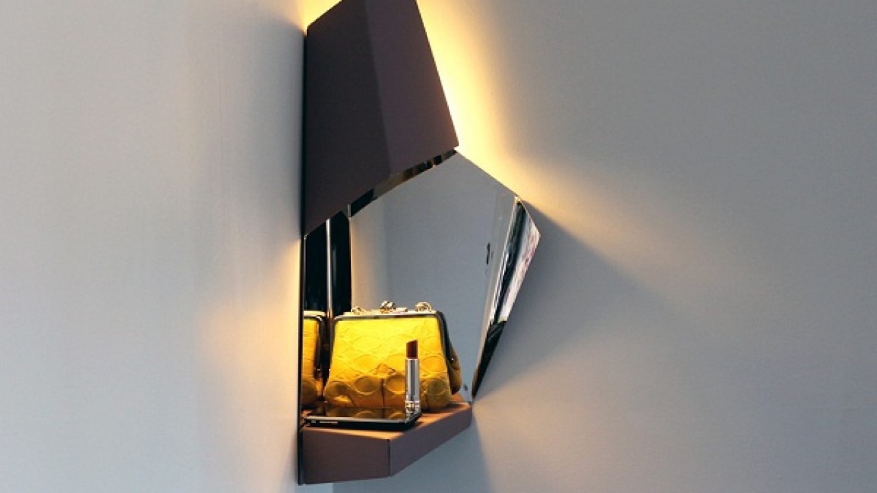 Sculptural Corner Light By Angelika Seeschaaf