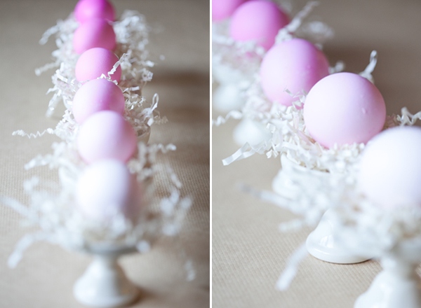 easter eggs crafts ombre coloring method pink shades