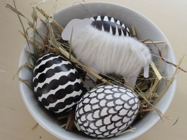 easy craft ideas holiday decoration festive eggs