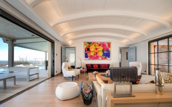 eclectic style interior modern furniture Villa des Parcs