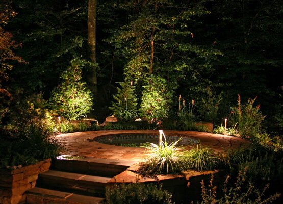 house-exterior-design-ideas-garden-lights-around-jacuzzi