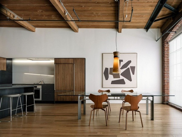 modern apartment open kitchen San Francisco 