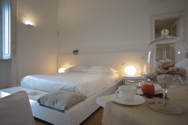 modern bedroom white furniture design Sicily Italy