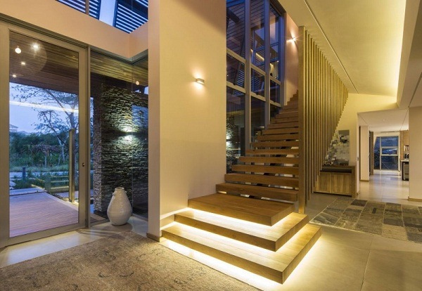 modern home interior lighting staircase