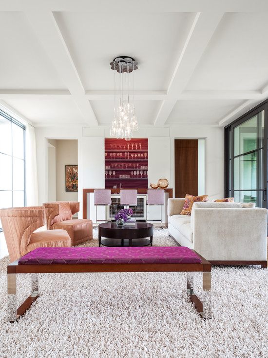 modern home interior shaggy rugs ideas white sofa