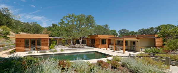contemporary outdoor pool design East Bay House