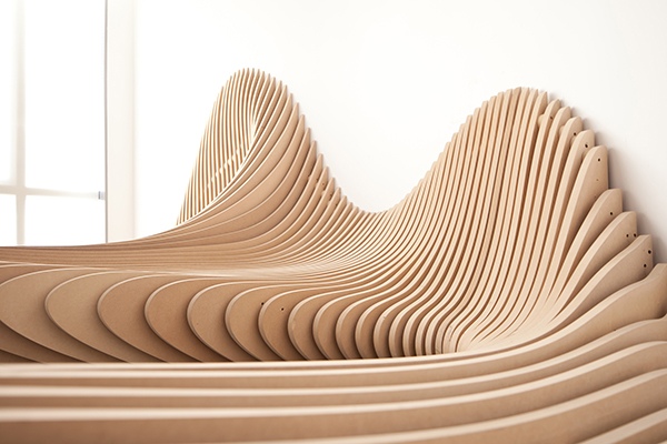 office furniture artistic shape sculptural benches
