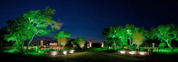 spectacular outdoor lighting accents contrasts