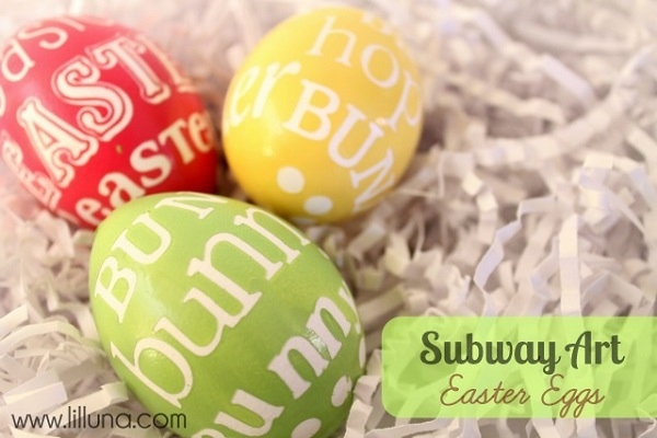 how to make subway art painted eggs Easter decorating 