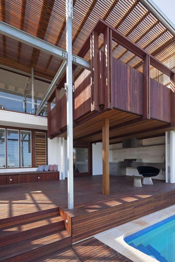 wooden deck terrace sun protection outdoor space design
