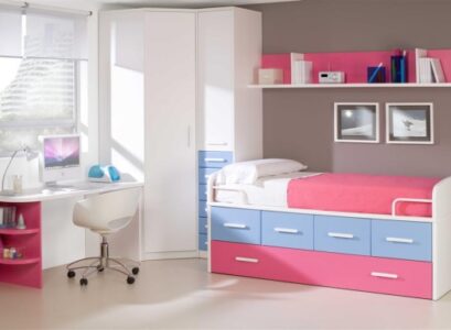Color-combination-for-girls-bedroom-blue-pink