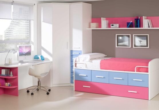 Color-combination-for-girls-bedroom-blue-pink