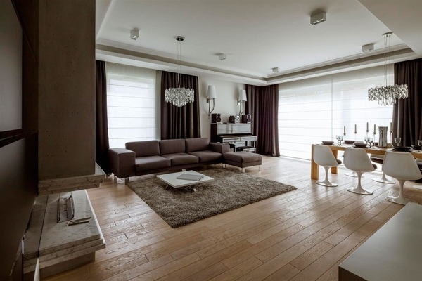 Contemporary apartment interior by Hola design Warsaw
