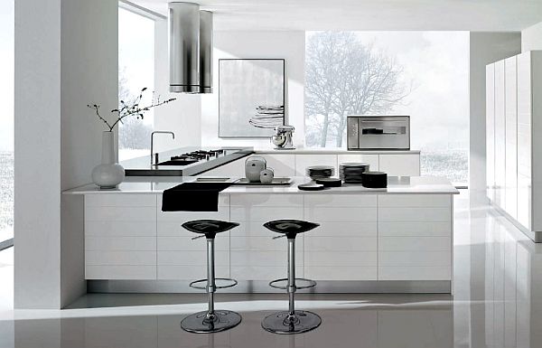 Contemporary kitchen design ideas white kitchen cabinets