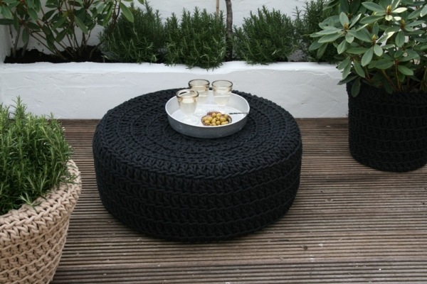 DIY Garden furniture old car tire decoration