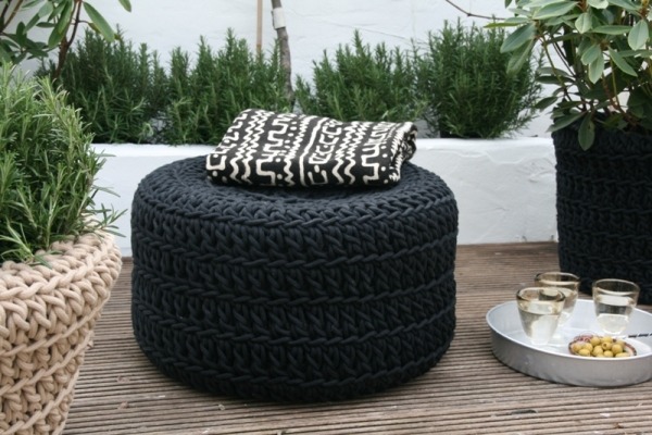 DIY chair for garden recycled car tire