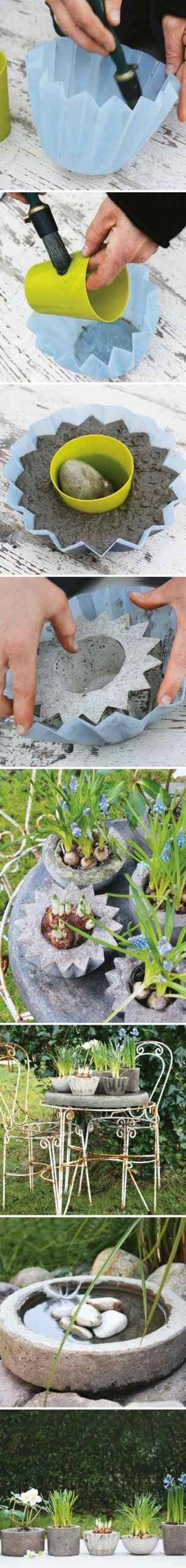 DIY-garden-decoration-ideas-concrete-flower-pots-planters-diy