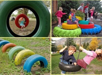 DIY-garden-decoration-ideas-old-car-tires-creative-upcycling-ideas