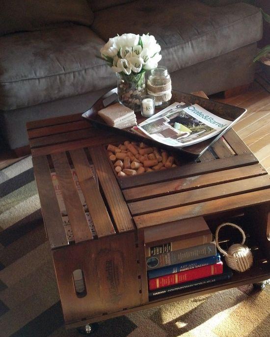 DIY wooden pallet furniture ideas coffee table 