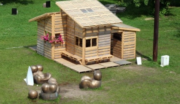Gazebo garden house wooden pallets ideas