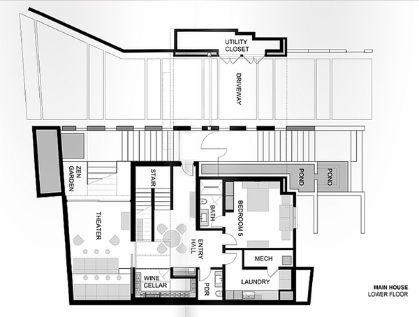 architectural plans main house lower floor-1