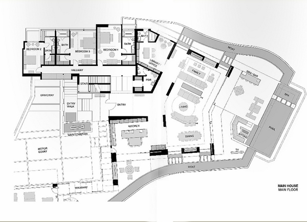 architectural plans main house main floor -1