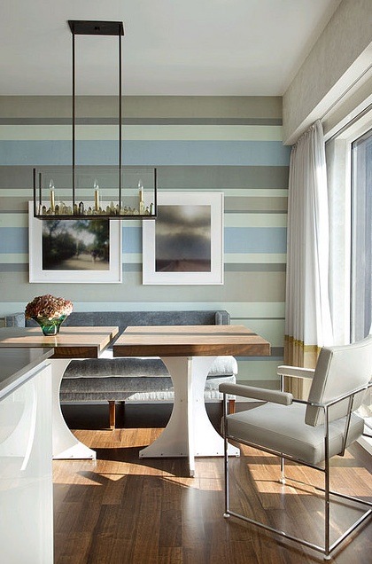  light blue gray dining room wall art