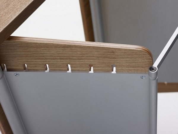 Usit ladder chair laminated wood anodized aluminum