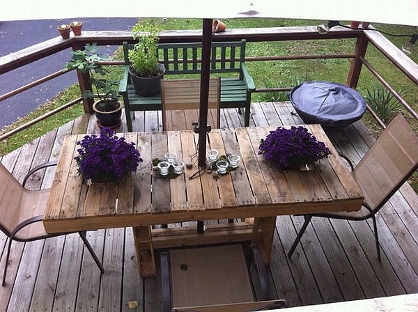 Wooden table pallet design ideas balcony furniture