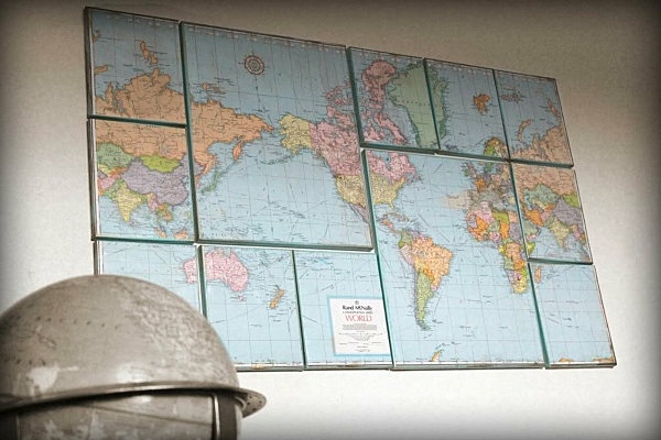 World Map DIY decoration