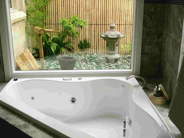 amazing bathroom design idea asian style garden