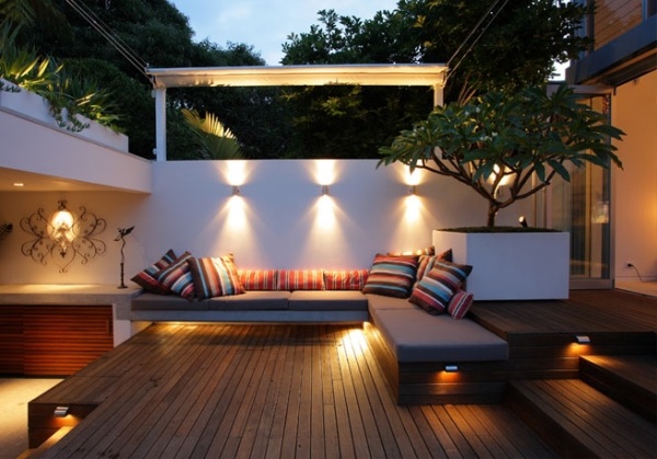 balcony design ideas lighting lounge furniture