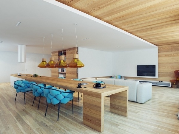 ceiling modern home ideas wood