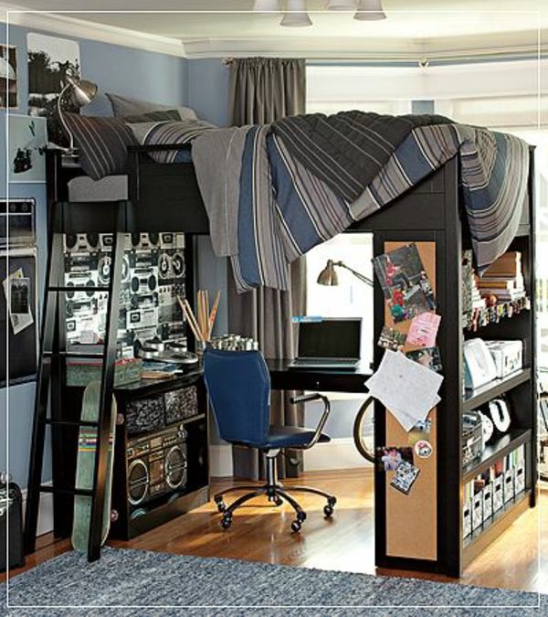 comfortable teen storage space