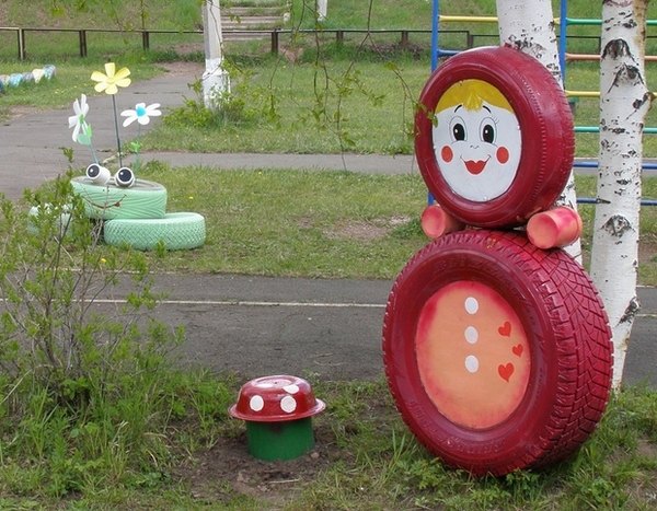 diy garden decoration upcycling ideas car tires 