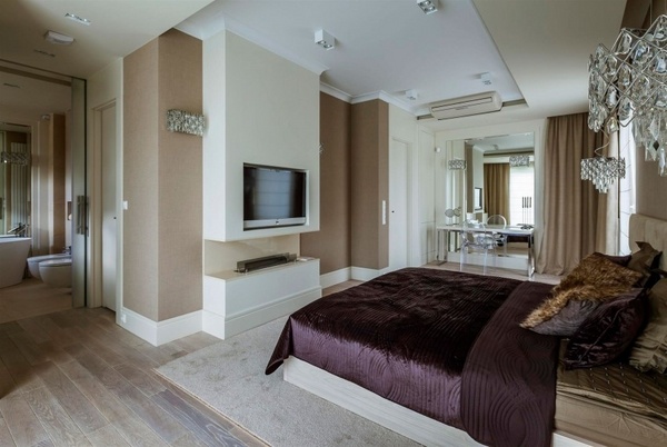 elegant master bedroom fireplace white dressing table