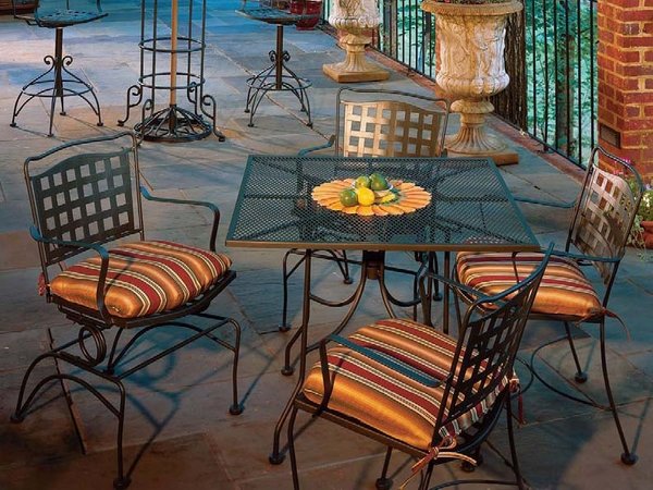 garden dining furniture wrought iron set 