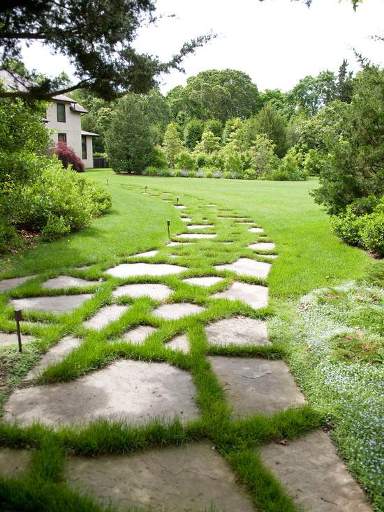  landscape architecture natural stones lawn