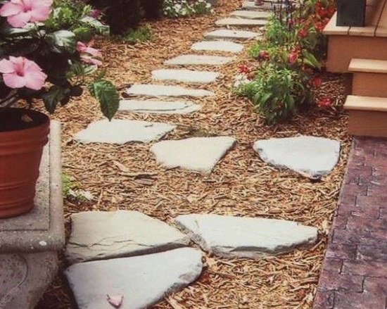  ideas natural stone path potted plants