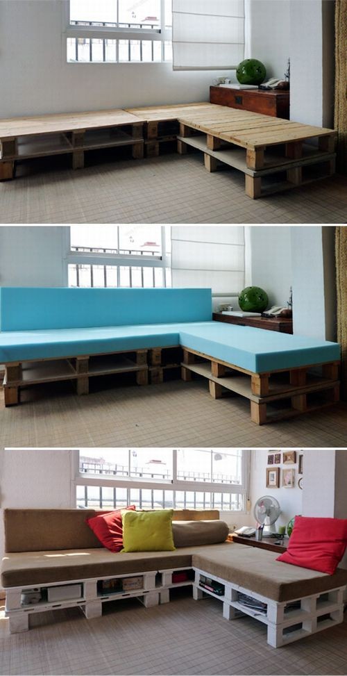 homemade corner sofas ideas wooden pallets furniture