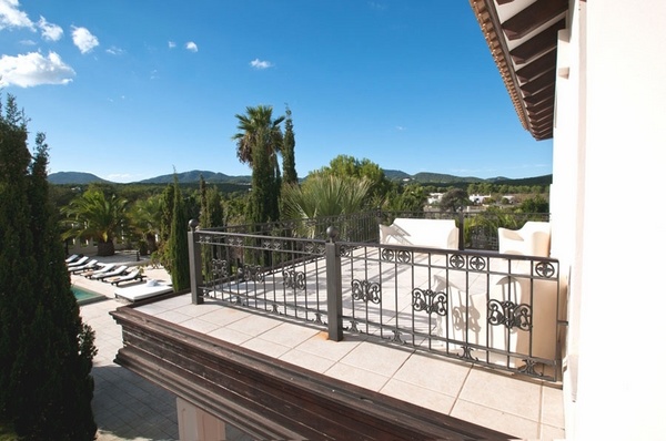 luxury Ibiza villa balcony outdoor furniture