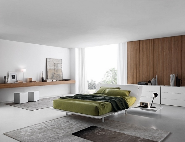 luxury Italian bedroom furniture stylish modern bed Aqua