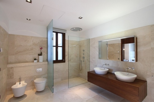 luxury bathroom design ideas double sink vanity walk in showrer mallorca villa