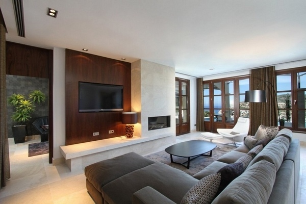 luxury mallorca modern villa interior contemporary living room 