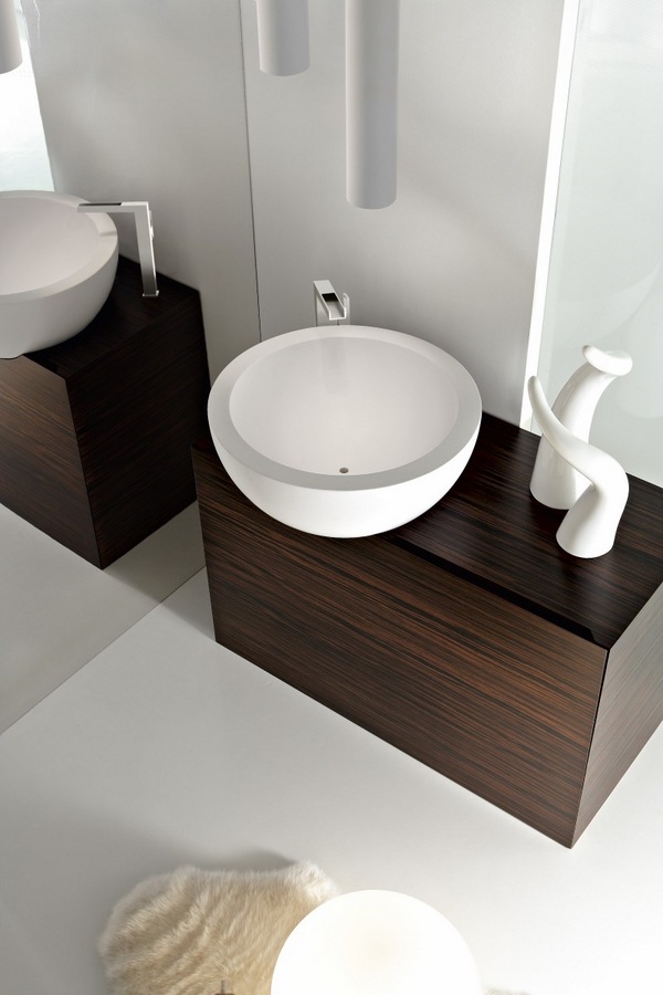minimalist bathroom design dark wood speric basic