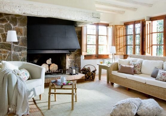 modern-Mediterranean-house-living-room-interior-wicker-furniture-large-windows