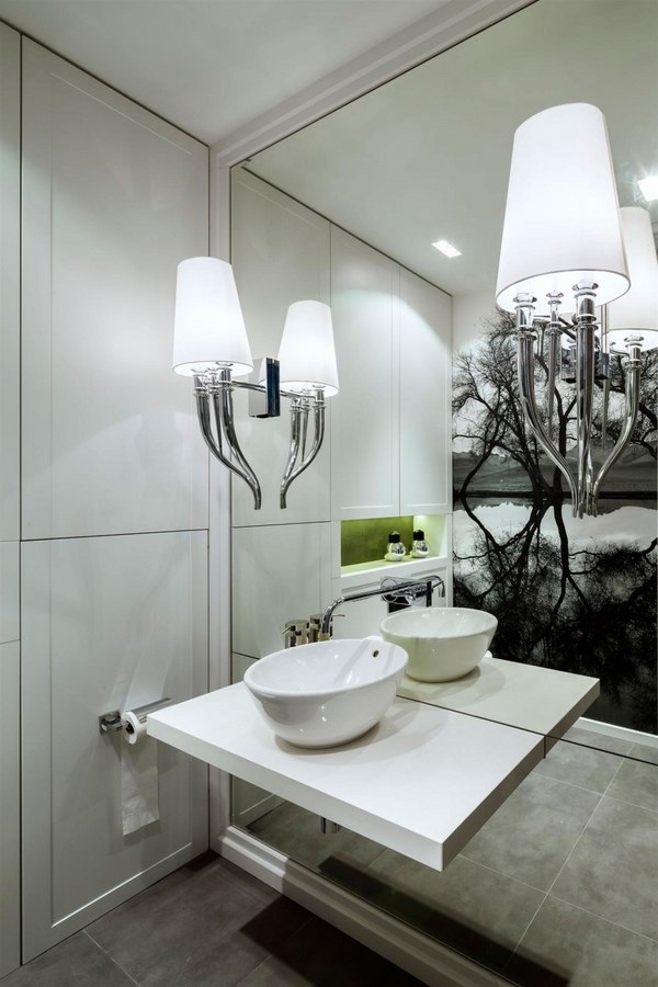 modern bathroom white sink